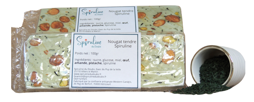Nougat tendre à la spiruline